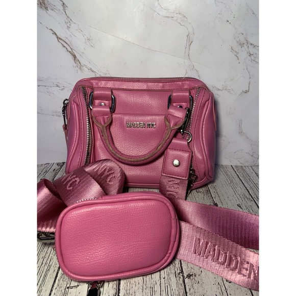 Madden Girl Handbags - Madden NYC Convertible Pink Crossbody Bag W/ Coin Pouch Handbag Purse‎